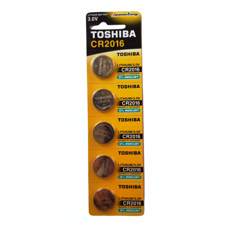 Батарейка Toshiba CR-2016 літієва 5/100