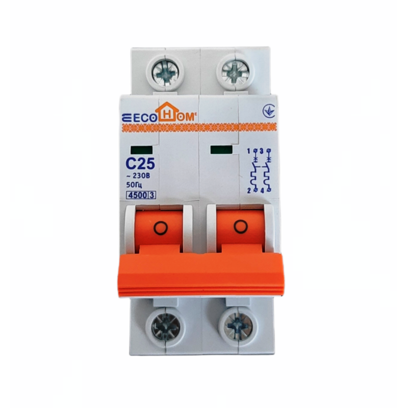 Автоматичний вимикач ECO 2p С 25A ECOHOME