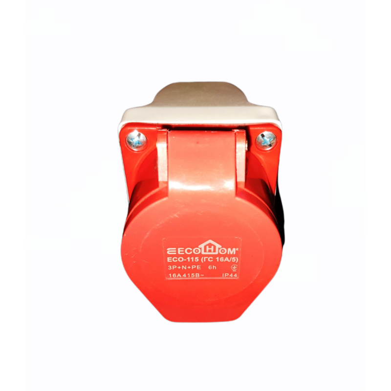 Розетка (гніздо) стаціонарна ECOНОМЕ ГC 16А/5 3Р+N+РЕ (ECO-115)