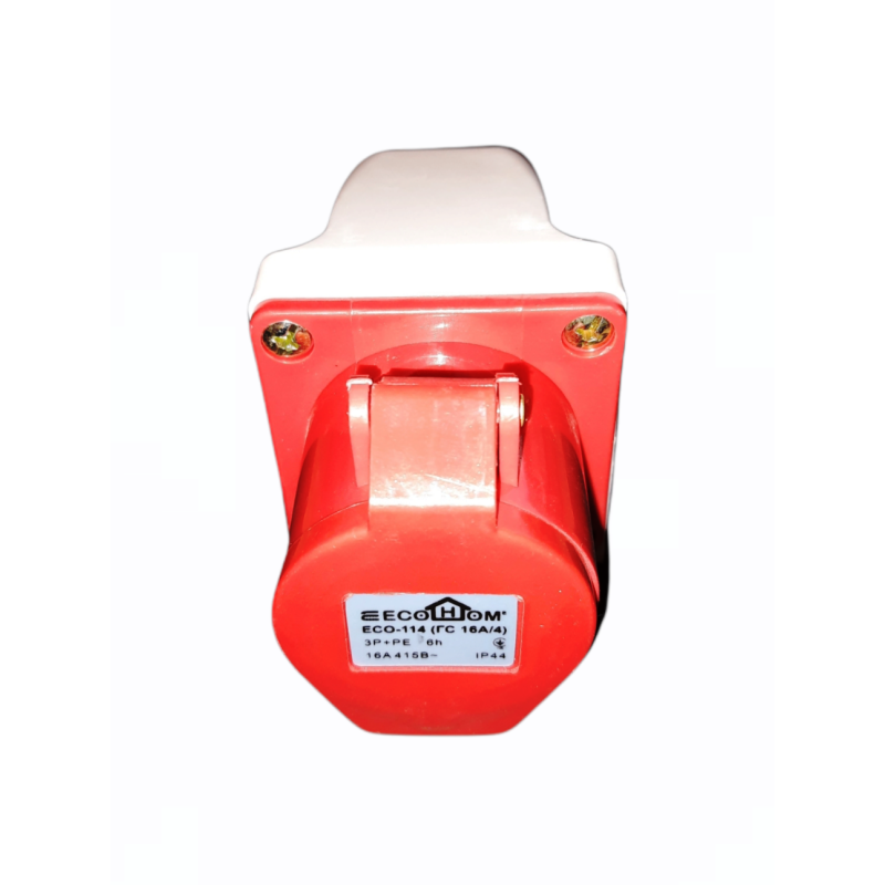 Розетка (гніздо) стаціонарна ECOНОМЕ ГC 16А/4 3Р+РЕ (ECO-114)