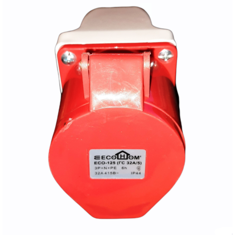 Розетка (гніздо) стаціонарна ECOНОМЕ ГC 32А/5 3Р+N+РЕ (ECO-125)