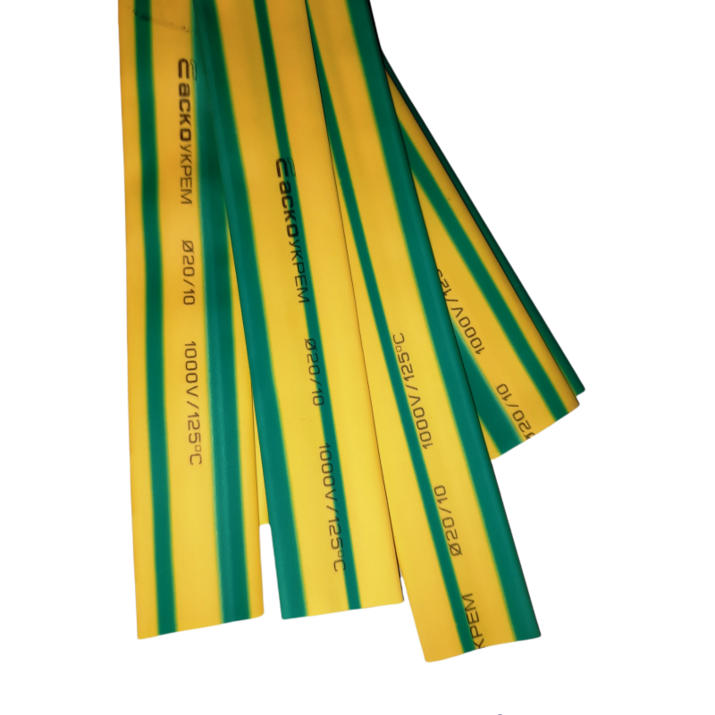 Термоусаджувальна трубка 20,0/10,0 жовто-зелена