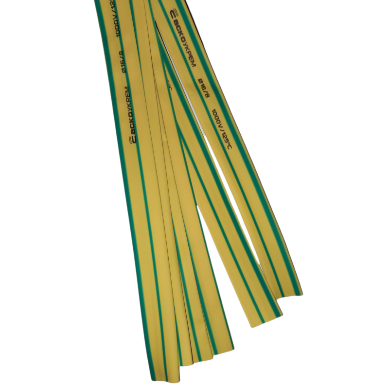 Термоусаджувальна трубка 16,0/8,0 жовто-зелена