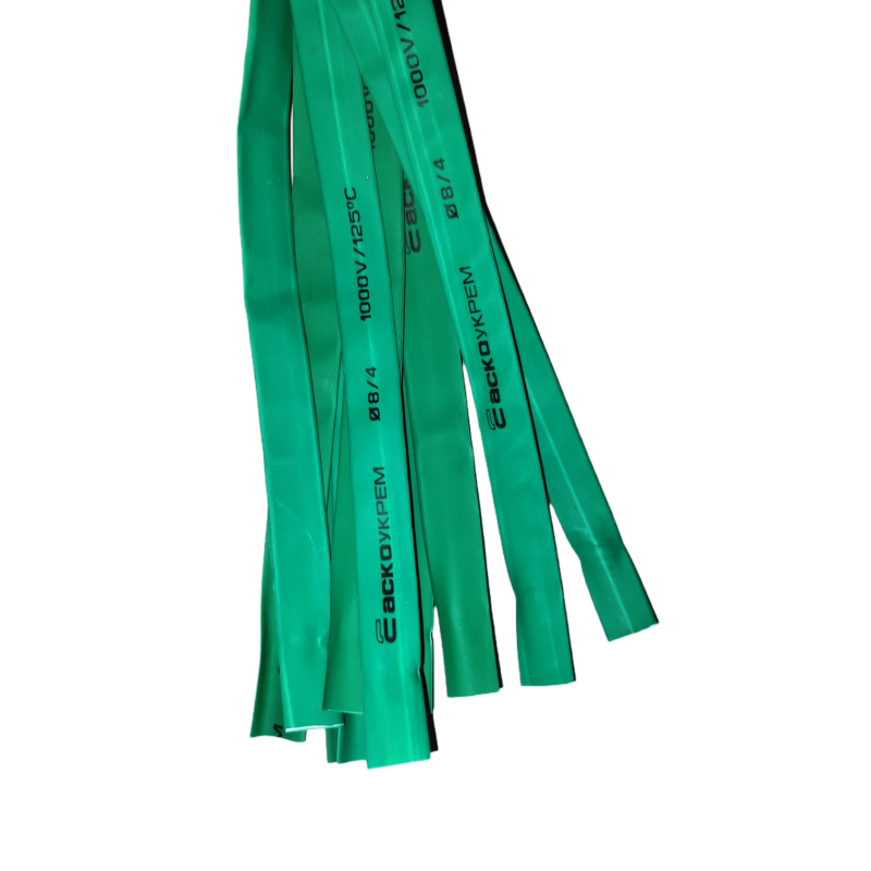 Термоусаджувальна трубка 8,0/4,0 (Зелена)