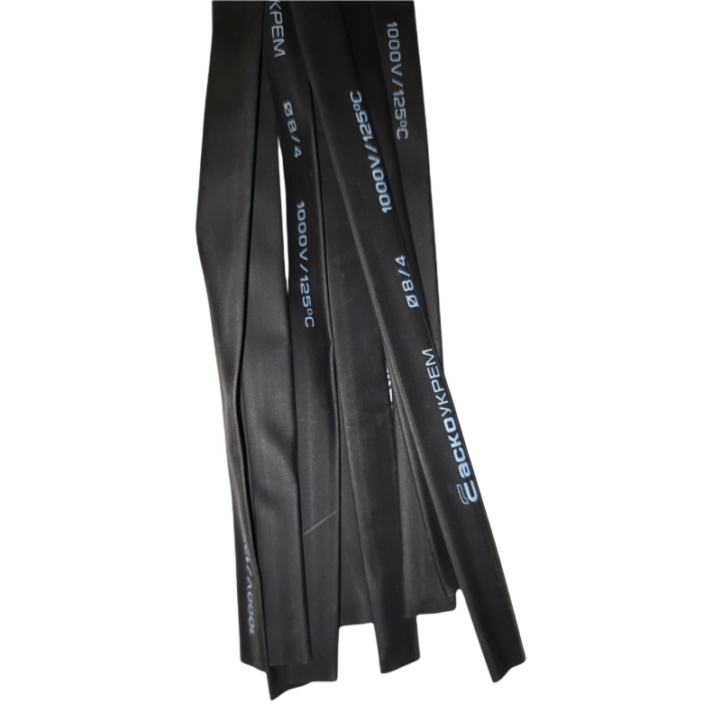 Термоусаджувальна трубка 8,0/4,0 (Чорна)