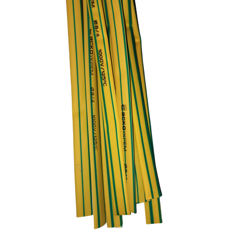 Термоусаджувальна трубка 8,0/4,0 жовто-зелена