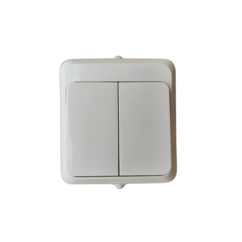 Вимикач двоклавішний  ВЗ10-2-IP44