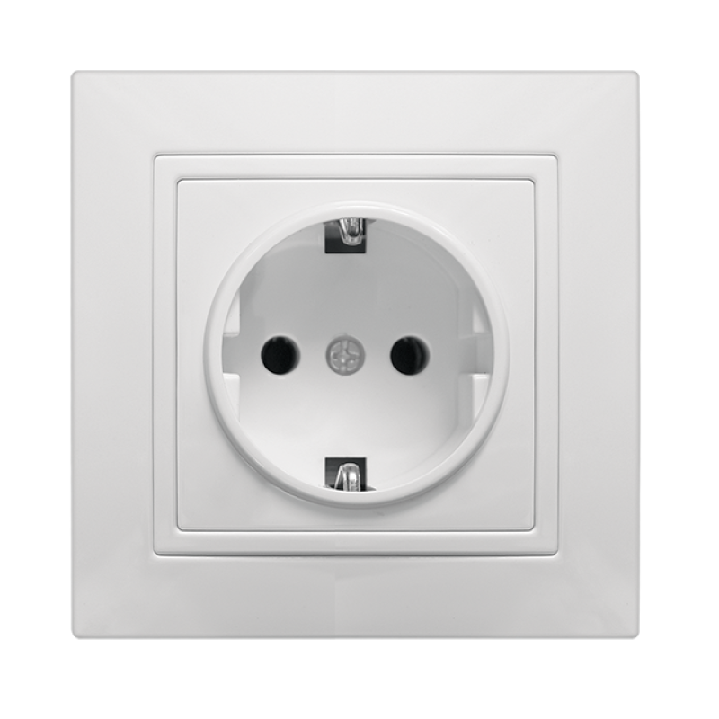 Розетка внутрішня 1-а із заземленням MARSHEL Elegant RS16-379 1/10