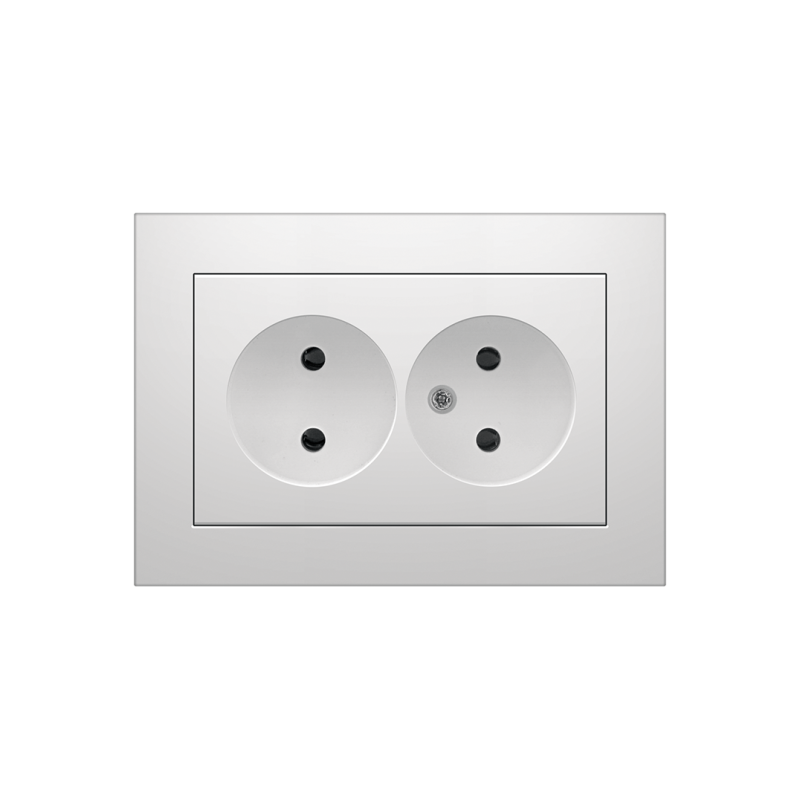 Розетка внутрішня 2-а MARSHEL  Ideal  RS16-477   