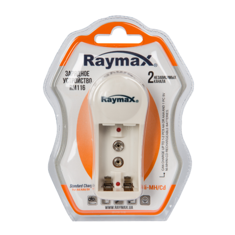 Зарядний пристрій Raymax RM-116 2 акк + крона