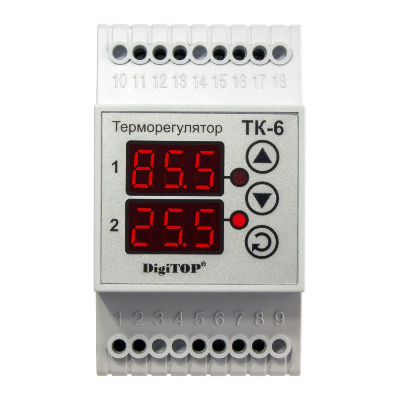 Терморегулятор ТК-6 (двоканальний)