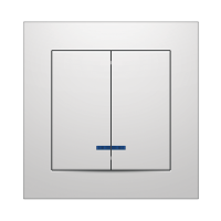 Вимикач внутрішній 2-й з підсвіткою MARSHEL  Ideal  VS10-301   