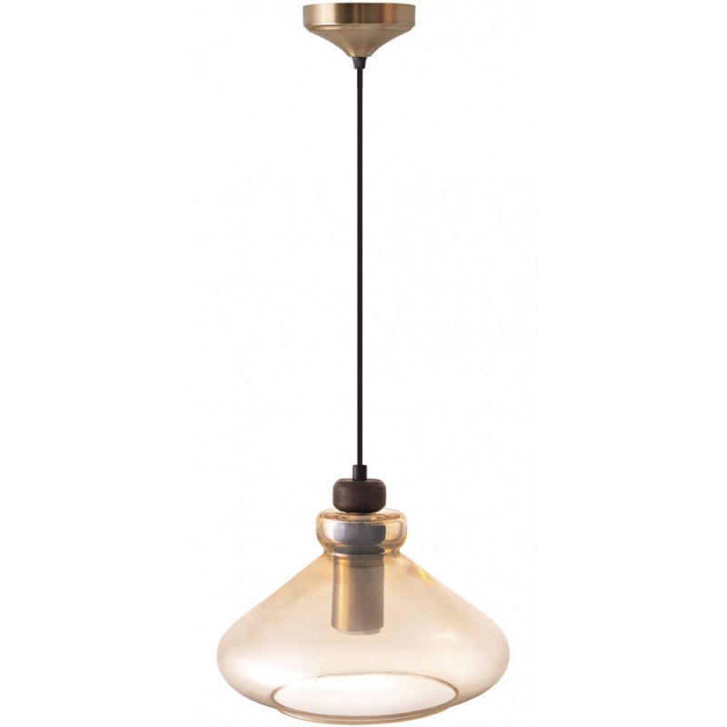 Світильник підвіс VETRO h=25/250 cм, d=25,5 см, 1*60Вт, Е-27, арт. 58231 ambre