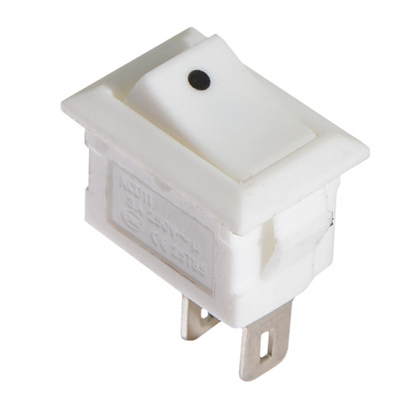 KCD5-101 WH/WH Перемикач 1 білий клавішний