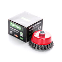Щітка чаша сталеві витки 85 мм (КШМ) (APRO)