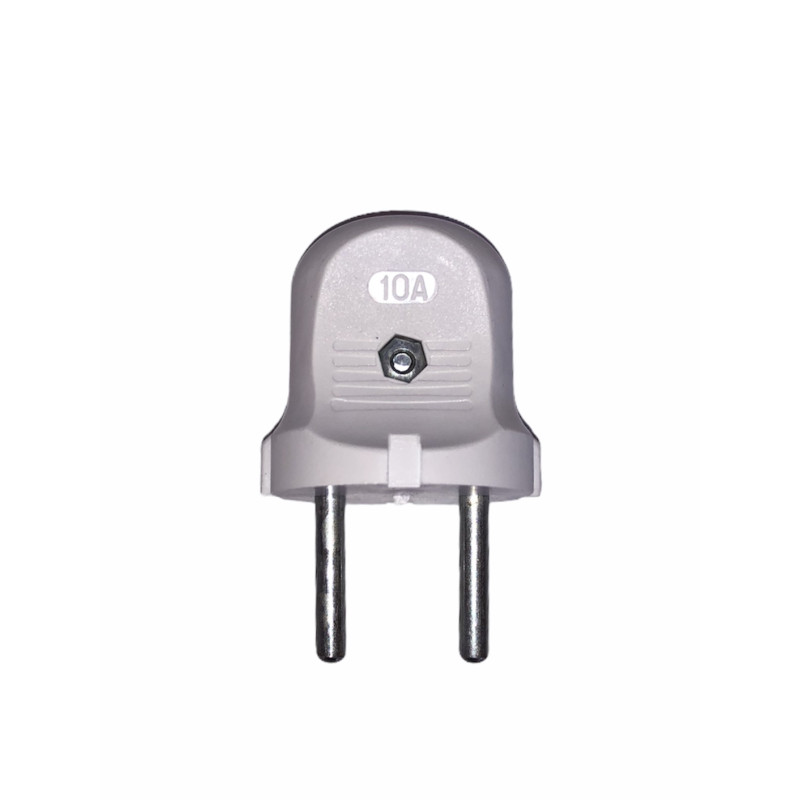 Вилка штепсельна полістирол Дзвін 6А 250В Біла S 300