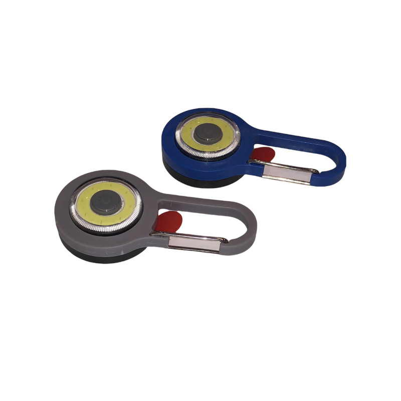 Ліхтар брелок 011 COBкрист, скоба 2032,  1/24