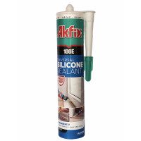 Силікон універсальний Akfix 100Е білий 280мл / 325гр (Akfix Ukraine)
