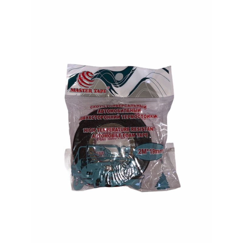 Скотч автомобільний 2о бічний термостійкий 2м * 19mm 1/192