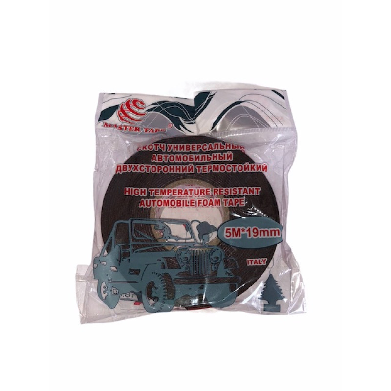 Скотч автомобільний 2о бічний термостійкий 5м * 19mm 1/192