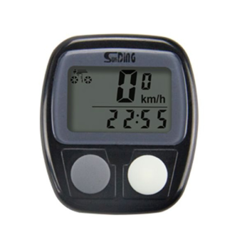 Велокомп'ютер SD-536B, waterproof, 14 функцій (блістер), 1 * LR44, 51 * 45 * 14