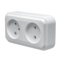 Розетка зовнішня 2-я MARSHEL Maglev біла RO16-237   