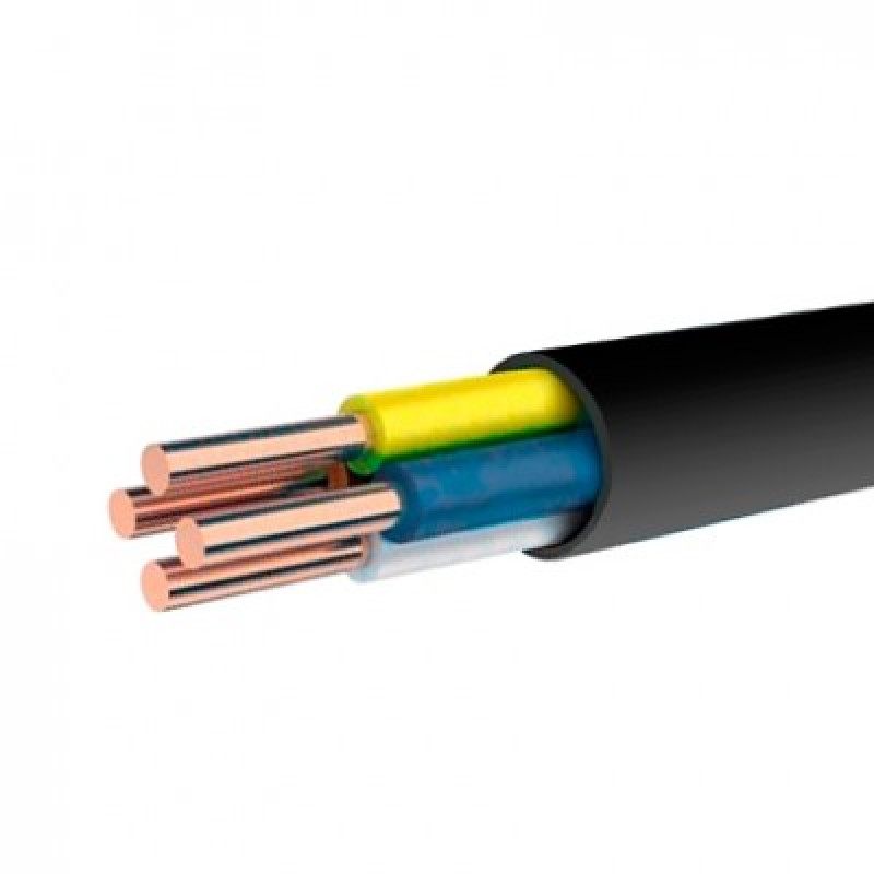 Кабель ВВГ нг  4*6,0 ЧОРНИЙ 