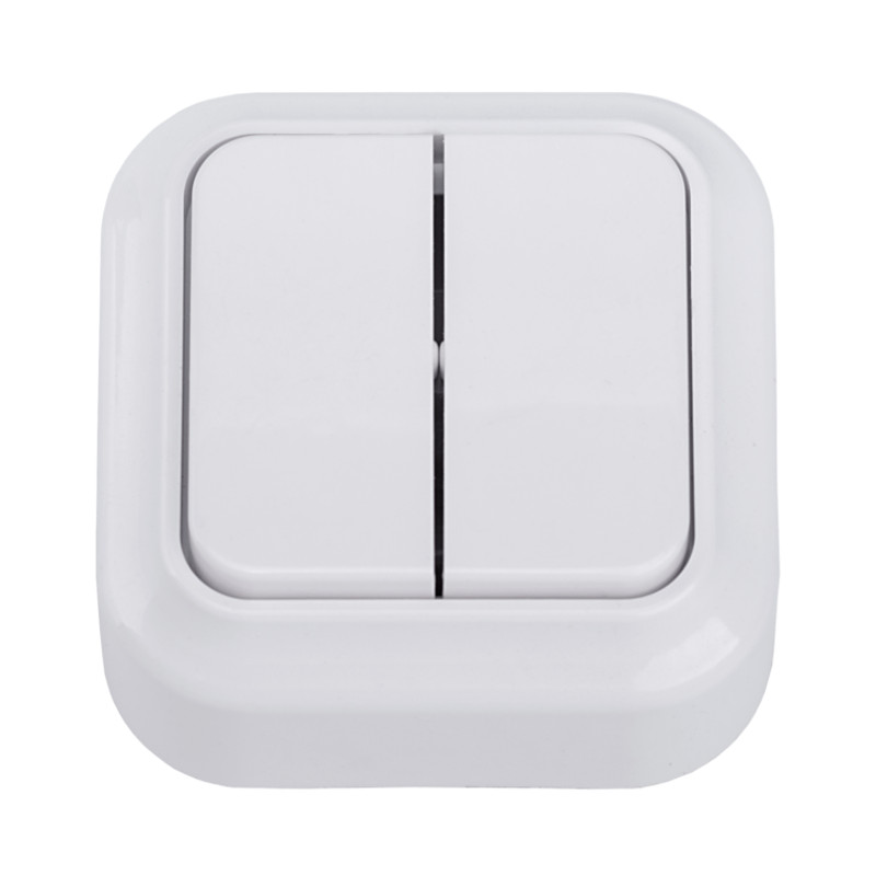 Вимикач зовнішний 2-й Bylectrica Варіант білий А56-2112