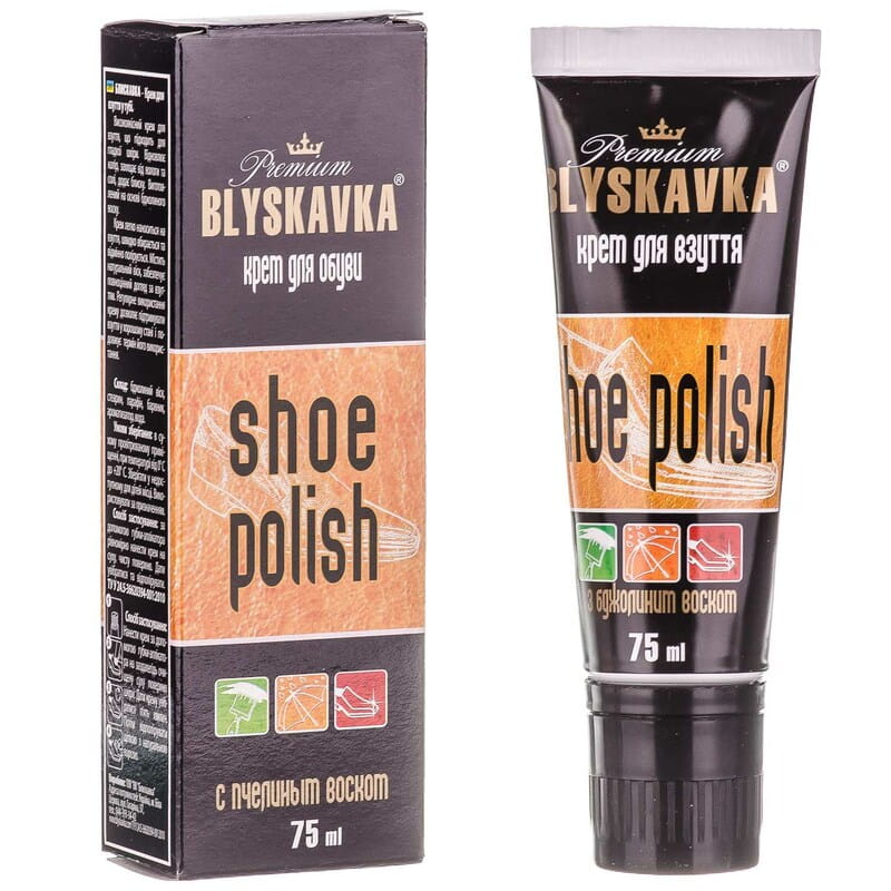 Крем для взуття Блискавка / Blyskavka 75мл пластикова туба безкольоровий Україна / 48