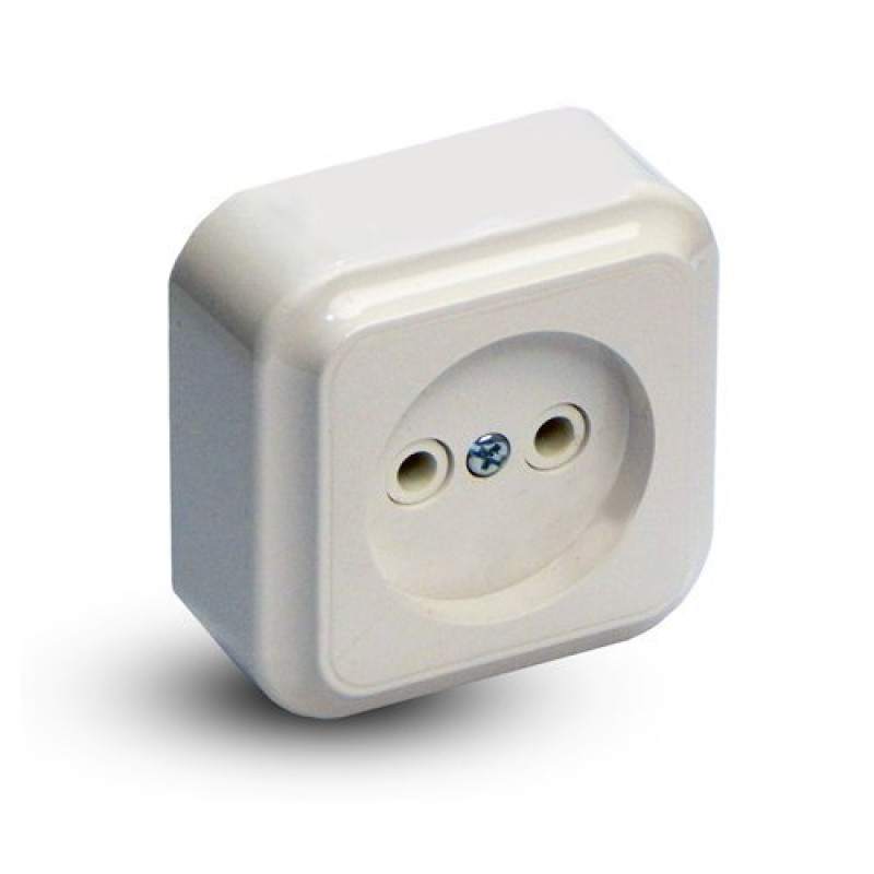 Розетка зовнішня Bylectrica Пралеска біла РА16-255