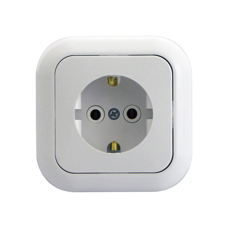 Розетка із заземленням Bylectrica Гармонія біла РС16-227