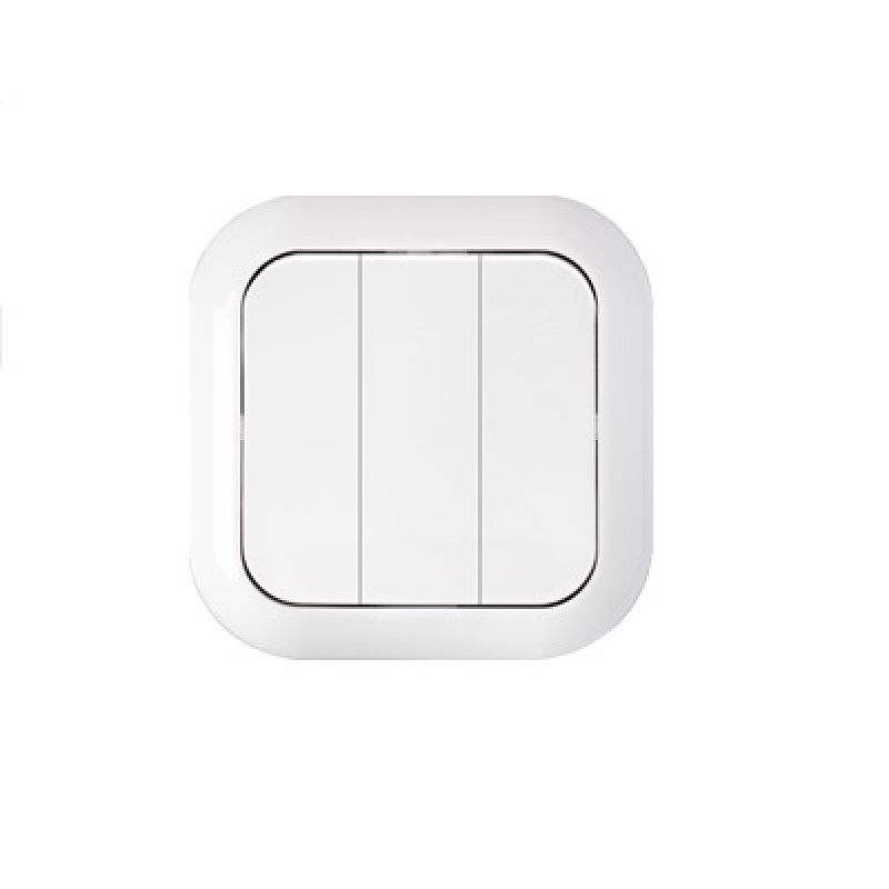 Вимикач 3-й Bylectrica Гармонія білий С056-234