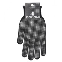 Перчатка Днепр Арт 4410 трикотаж с микроточкой черные 13 класс 10 размер 10/300